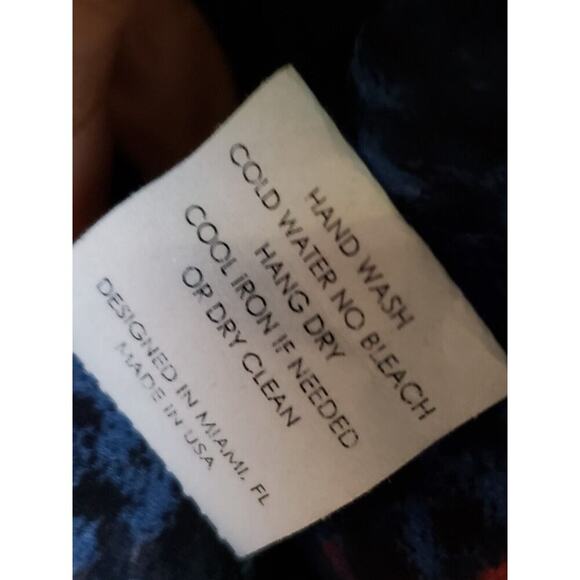 Olian Women's Multicolor 100% Polyester V-Neck Long Sleeve Top Blouse Size XS - Picture 9 of 11